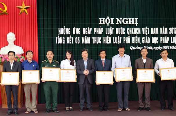Quảng Bình tổ chức Hội nghị hưởng ứng Ngày pháp luật nước Cộng hòa xã hội chủ nghĩa Việt Nam năm 2017
