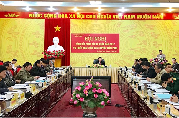 Hà Giang: Tổng kết công tác Tư pháp năm 2017 và triển khai công tác Tư pháp năm 2018