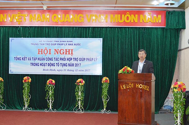 Bình Định: Hội nghị tổng kết và tập huấn công tác trợ giúp pháp lý trong hoạt động tố tụng năm 2017