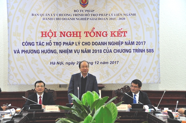 Tổng kết công tác hỗ trợ pháp lý cho doanh nghiệp năm 2017