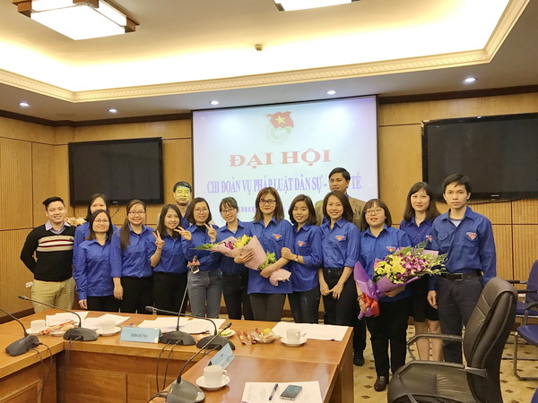 Đại hội Chi đoàn Vụ Pháp luật dân sự - kinh tế  nhiệm kỳ 2017 - 2019