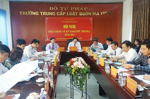 Cụm thi đua số II, Bộ Tư pháp tổ chức Hội nghị phát động và ký giao ước thi đua năm 2017