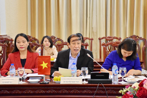Tổng cục Thi hành án dân sự làm việc với đoàn công tác Bộ Tư pháp Lào