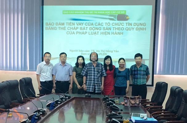 Đại học luật Hà Nội tổ chức nghiệm thu Đề tài khoa học cấp cơ sở