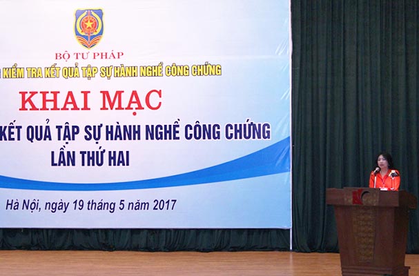 Tổ chức kiểm tra kết quả tập sự hành nghề công chứng lần hai