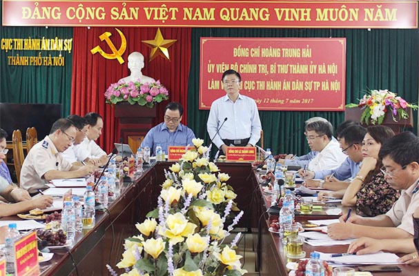 Thi hành án dân sự Hà Nội phải xứng đáng với thành phố văn minh, văn hiến, anh hùng