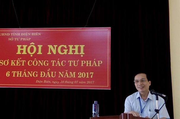 Sở Tư pháp Điện Biên tổ chức sơ kết công tác tư pháp 6 tháng đầu năm 2017