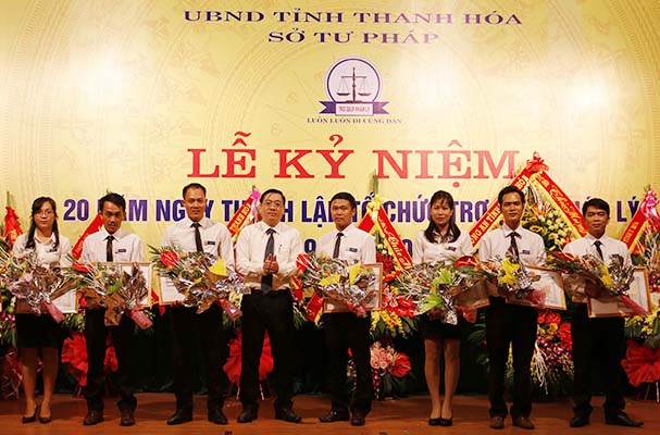 Thanh Hóa tổ chức kỷ niệm 20 năm ngày thành lập Tổ chức trợ giúp pháp lý
