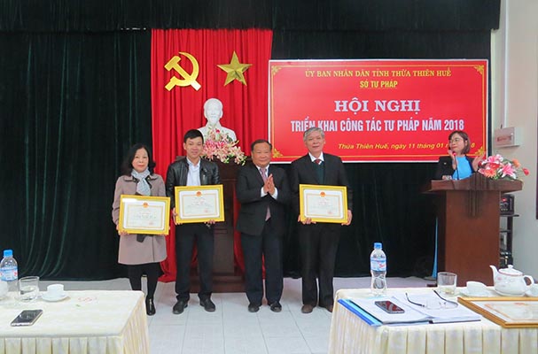 Thừa Thiên Huế triển khai công tác tư pháp năm 2018