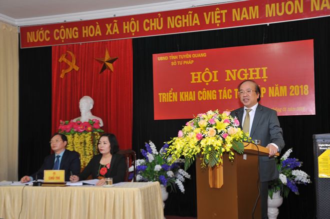 6 nhiệm vụ trọng tâm của Sở Tư pháp Tuyên Quang năm 2018