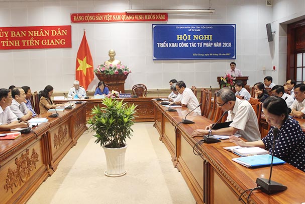 Tiền Giang triển khai công tác tư pháp năm 2018