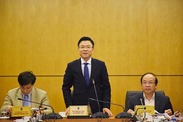 Bộ Tư pháp giao ban cấp Vụ tháng 1/2018