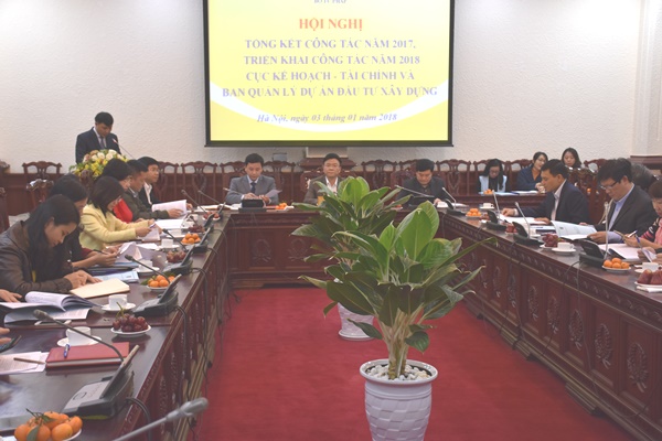 Tổng kết công tác năm 2017 của Cục Kế hoạch – Tài chính và Ban Quản lý dự án đầu tư xây dựng.