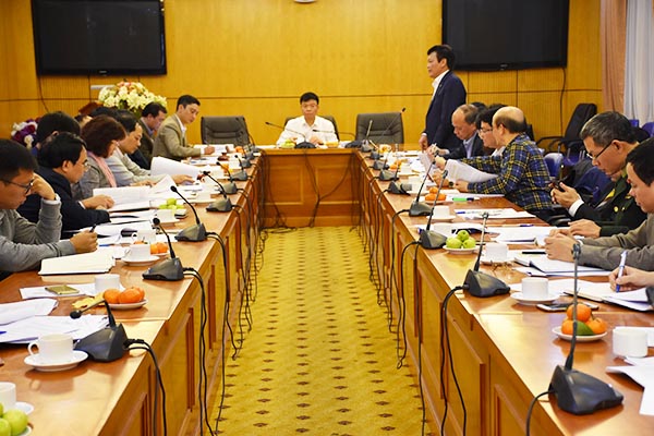 Họp liên bộ, ngành về dự kiến Chương trình xây dựng luật, pháp lệnh năm 2019, điều chỉnh Chương trình năm 2018