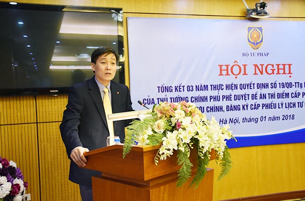 Bộ Tư pháp tổng kết 03 năm thực hiện Quyết định số 19/QĐ-TTg về cấp phiếu lý lịch tư pháp