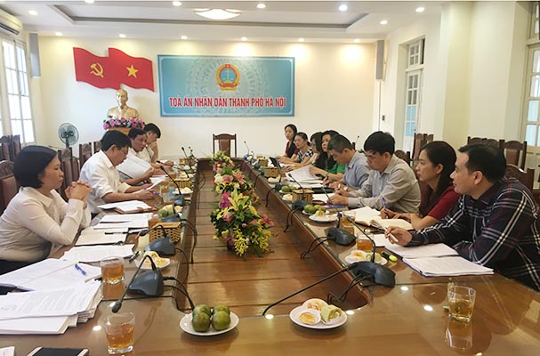 Kiểm tra công tác tương trợ tư pháp tại  TAND TP.Hà Nội và TAND TP.Đà Nẵng