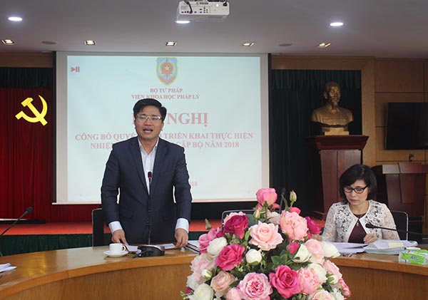 Bộ Tư pháp: Triển khai 19 nhiệm vụ khoa học cấp Bộ năm 2018