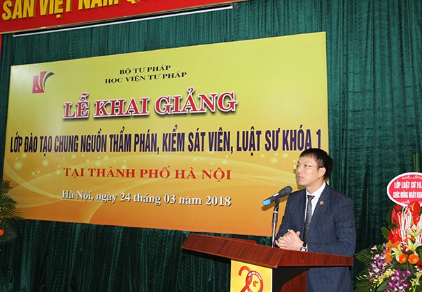 Khai giảng Khóa I đào tạo chung nguồn Thẩm phán, Kiểm sát viên, Luật sư