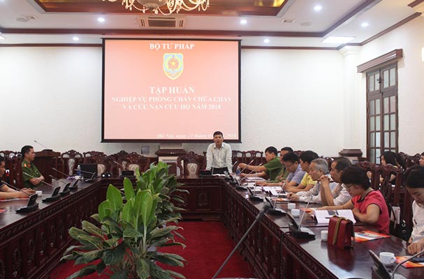 Bộ Tư pháp tập huấn công tác phòng cháy, chữa cháy