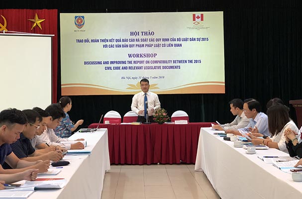 Trao đổi, hoàn thiện kết quả báo cáo rà soát các quy định của BLDS 2015 với các VBQPPL có liên quan
