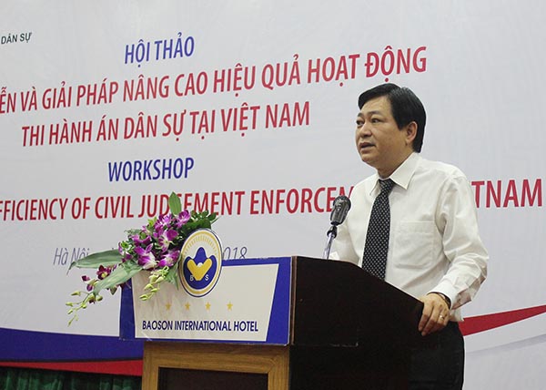 Cần áp dụng thống nhất quy trình tổ chức thi hành án dân sự