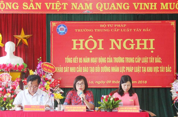 Sau 5 năm hoạt động, Trường TC Luật Tây Bắc đã trưởng thành và gây dựng được niềm tin với xã hội