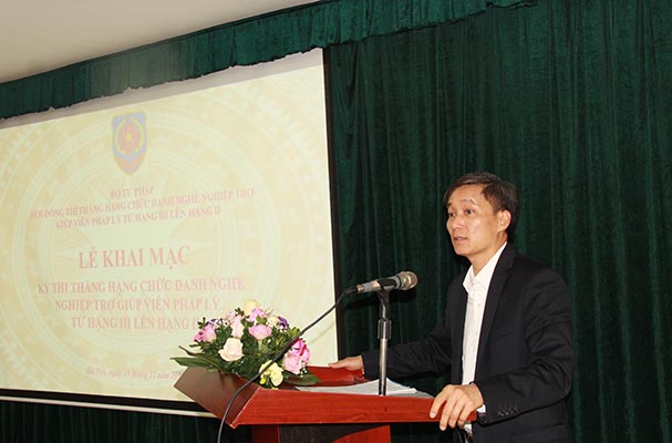 Khai mạc kỳ thi thăng hạng chức danh nghề nghiệp trợ giúp viên pháp lý từ hạng III lên hạng II