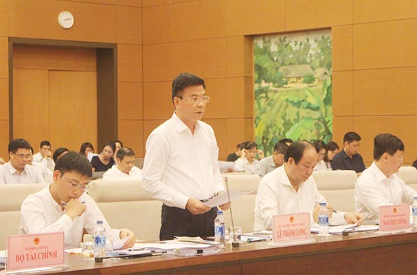 Bộ trưởng Lê Thành Long giải trình trước Ủy ban Pháp luật Quốc hội