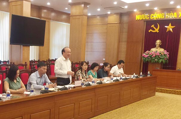 Đoàn công tác liên ngành Kiểm tra, xử lý, rà soát, hệ thống hóa VBQPPL làm việc với UBND tỉnh Vĩnh Phúc
