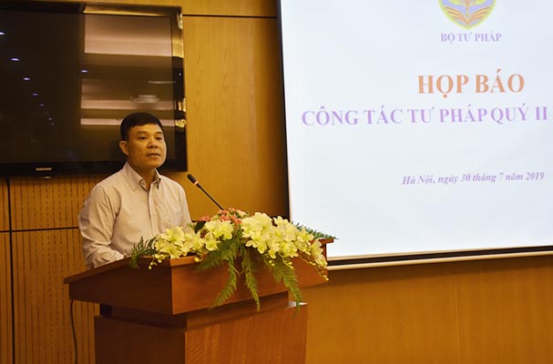 Bộ Tư pháp họp báo công tác tư pháp Quý II/2019