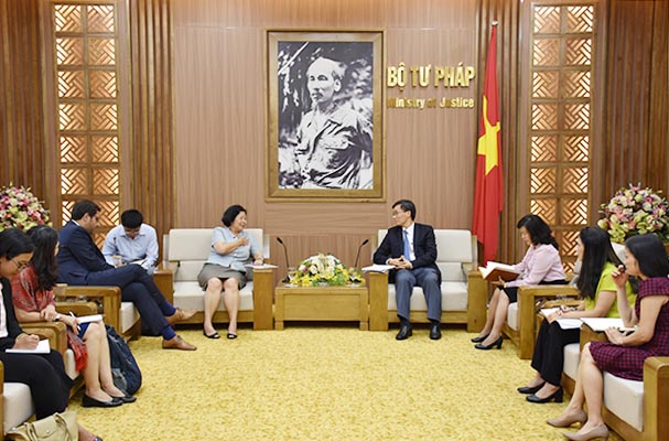 Đẩy mạnh hơn nữa quan hệ hợp tác pháp luật và tư pháp với Ngân hàng Thế giới