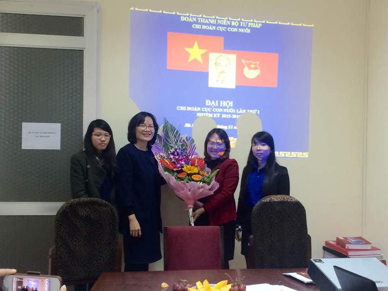 Tổ chức thành công Đại hội Chi đoàn Cục Con nuôi nhiệm kỳ 2015 - 2016