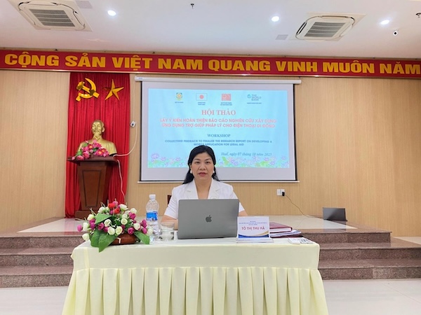 Lấy ý kiến hoàn thiện Báo cáo nghiên cứu xây dựng ứng dụng trợ giúp pháp lý cho điện thoại di động