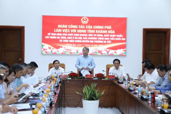 Bộ trưởng Bộ Tư pháp Nguyễn Hải Ninh: Khánh Hòa cần phát huy lợi thế, tăng tốc đầu tư công