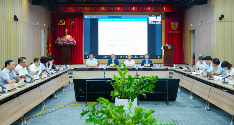 ​Bộ Tư pháp Việt Nam trao đổi trực tuyến với Bộ Lập pháp Hàn Quốc