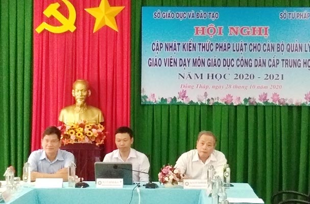 Đồng Tháp tổ chức bồi dưỡng cho cán bộ quản lý, giáo viên giảng dạy môn Giáo dục công dân