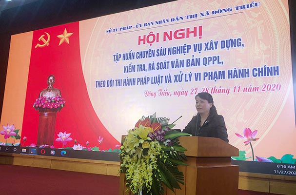 Quảng Ninh: Tập huấn chuyên sâu nghiệp vụ xây dựng, kiểm tra, rà soát văn bản quy phạm pháp luật