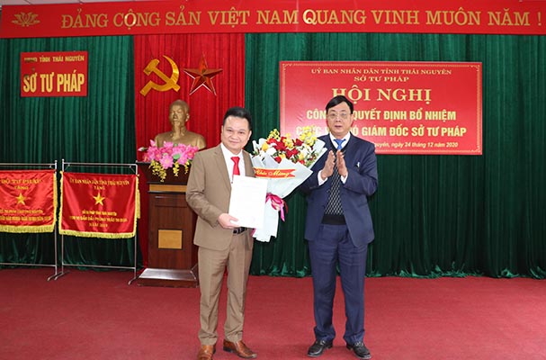 Sở Tư pháp tỉnh Thái Nguyên có tân Phó giám đốc Sở