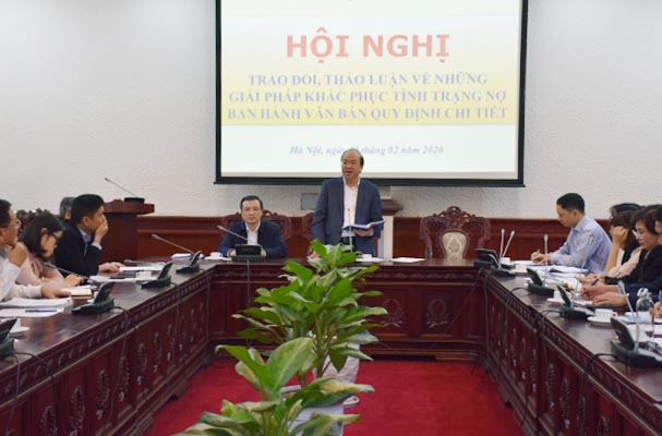 Không để xảy ra tình trạng “báo động” nợ ban hành văn bản quy định chi tiết