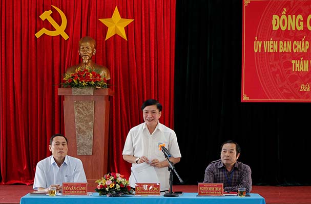 Đắk Lắk: Bí thư Tỉnh ủy Bùi Văn Cường làm việc với Sở Tư pháp