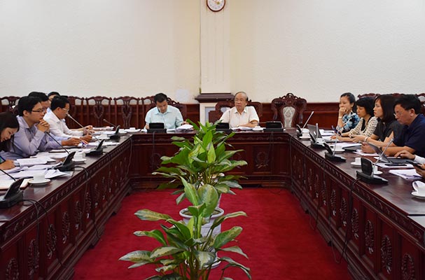 Họp với các Bộ, ngành về dự thảo Quyết định phân công cơ quan CTST các dự án luật, nghị quyết