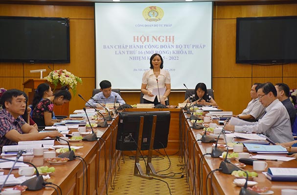 Hội nghị Ban Chấp hành Công đoàn Bộ Tư pháp khóa II, kỳ họp thứ 16