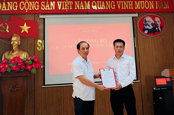 Điện Biên: Bổ nhiệm Phó Giám đốc Sở Tư pháp