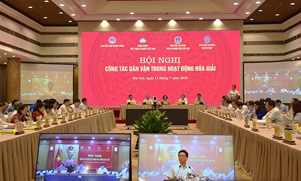 Hội nghị công tác dân vận trong hoạt động hòa giải: Hòa giải thành cần dân vận khéo