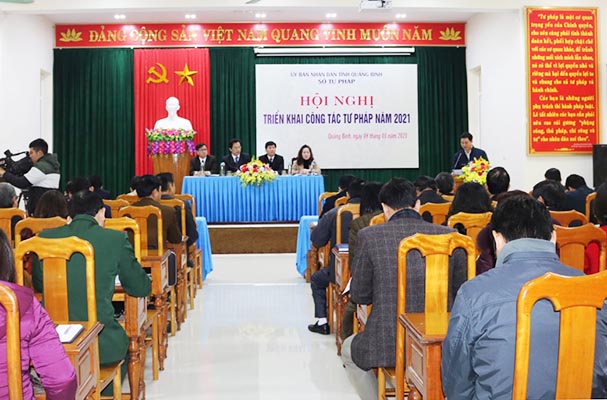 Quảng Bình: Triển khai công tác tư pháp năm 2021