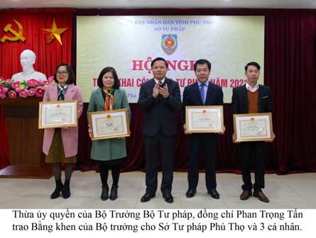 Ngành Tư pháp tỉnh Phú Thọ triển khai công tác tư pháp năm 2021
