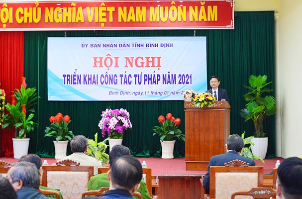 Bình Định: Tổ chức Hội nghị triển khai công tác Tư pháp năm 2021