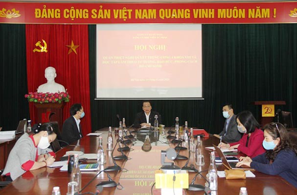 Học viện Tư pháp: Hội nghị trực tuyến quán triệt Nghị quyết Trung ương 4 khóa XIII