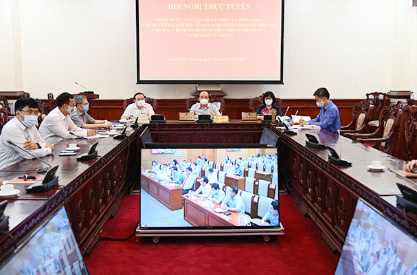 Hội nghị quán triệt, triển khai Nghị quyết Đại hội XIII của Đảng bộ khối các cơ quan trung ương tổ chức