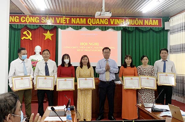 Sở Tư pháp Bình Phước tổ chức hội nghị công chức, viên chức và người lao động năm 2021